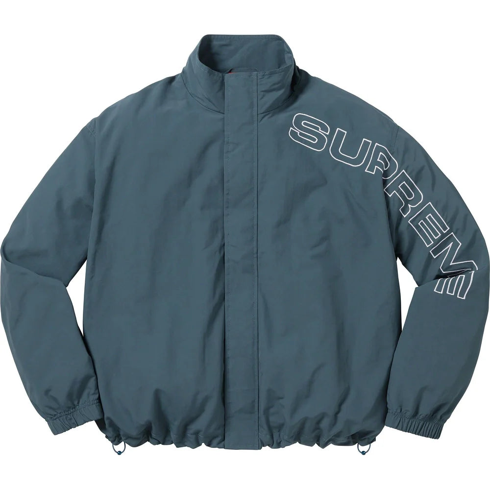 Supreme Spellout Embroidered Track Jacket - Dark Blue – Grails SF