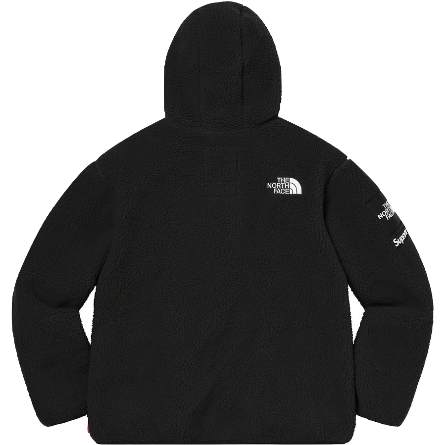 Supreme x The North Face S Logo Hooded Fleece Jacket - Black