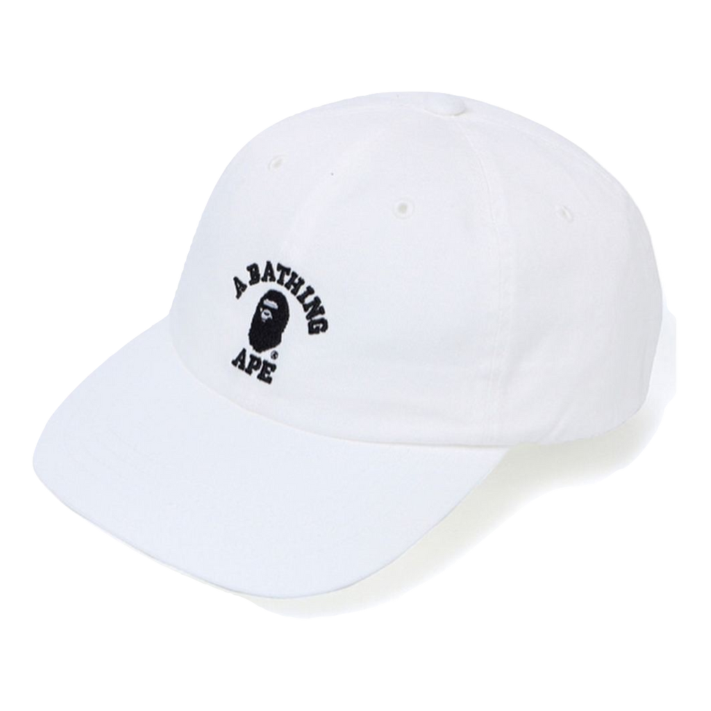 A Bathing Ape College Panel Cap - White