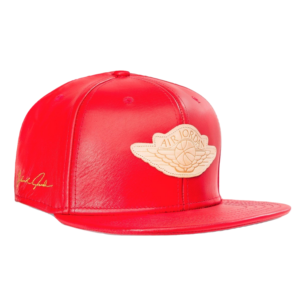 Just Don X Air Jordan Leather Hat 2024 Red JUST DON