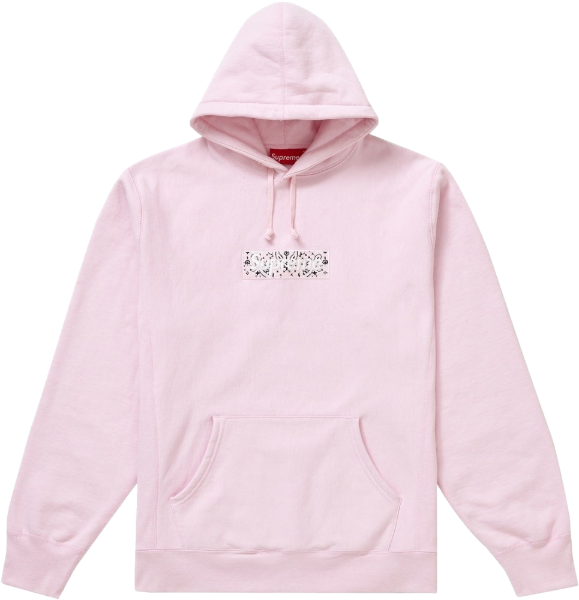 Supreme Bandana Box Logo Hooded Sweatshirt - Pink - Used – Grails SF