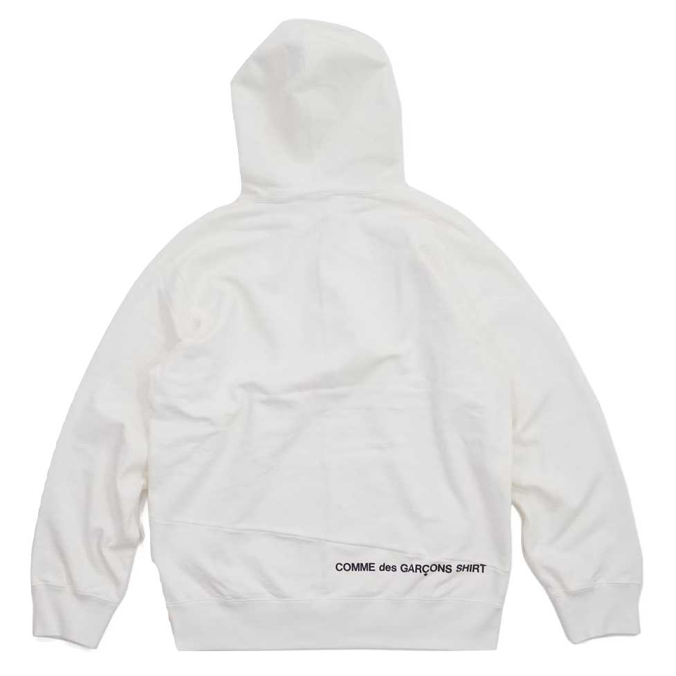 Rubin Utilfreds etikette Supreme x CDG (Comme Des Garcons) Shirt Split Box Logo Hoodie - White –  Grails SF