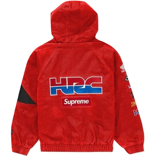 Supreme Honda Fox Racing Puffy Zip Up Jacket - Red – Grails SF