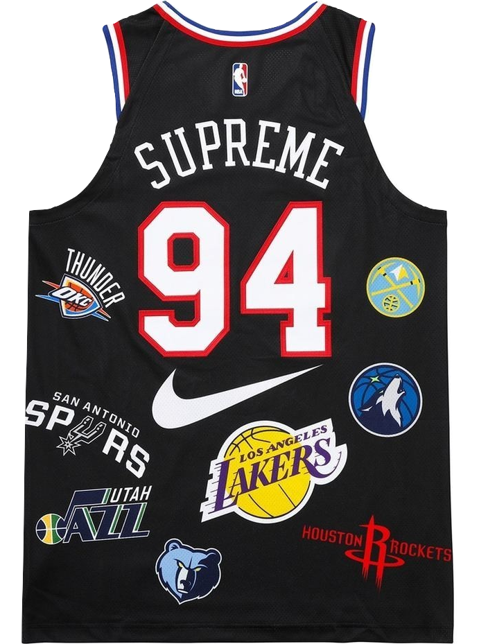 Supreme Nike Basketball Jersey Black
