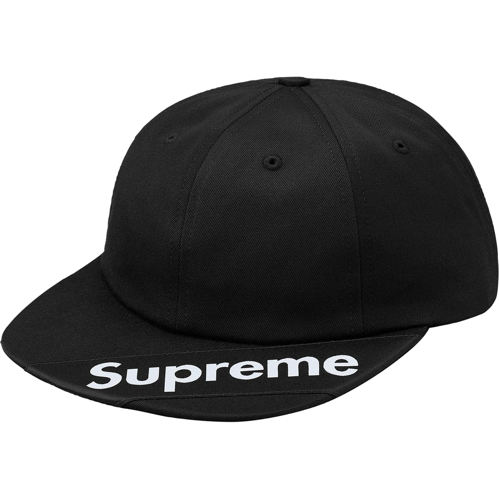 Supreme Visor Label 6-Panel - Black