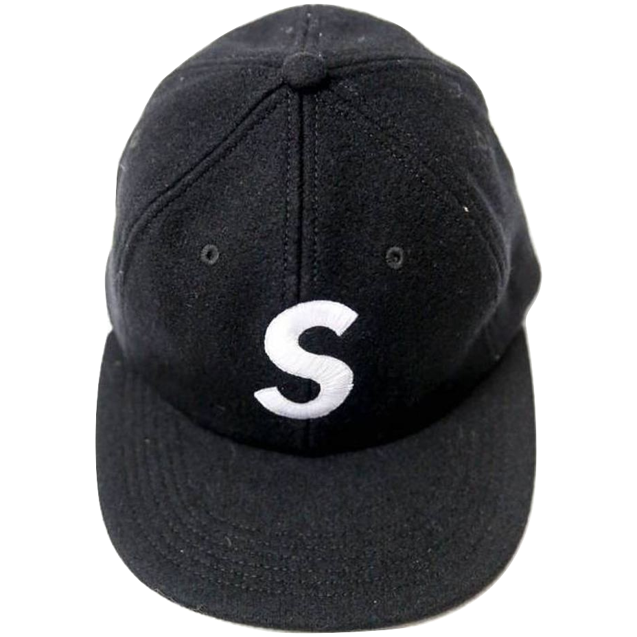 supreme wool S logo 6-panel black-