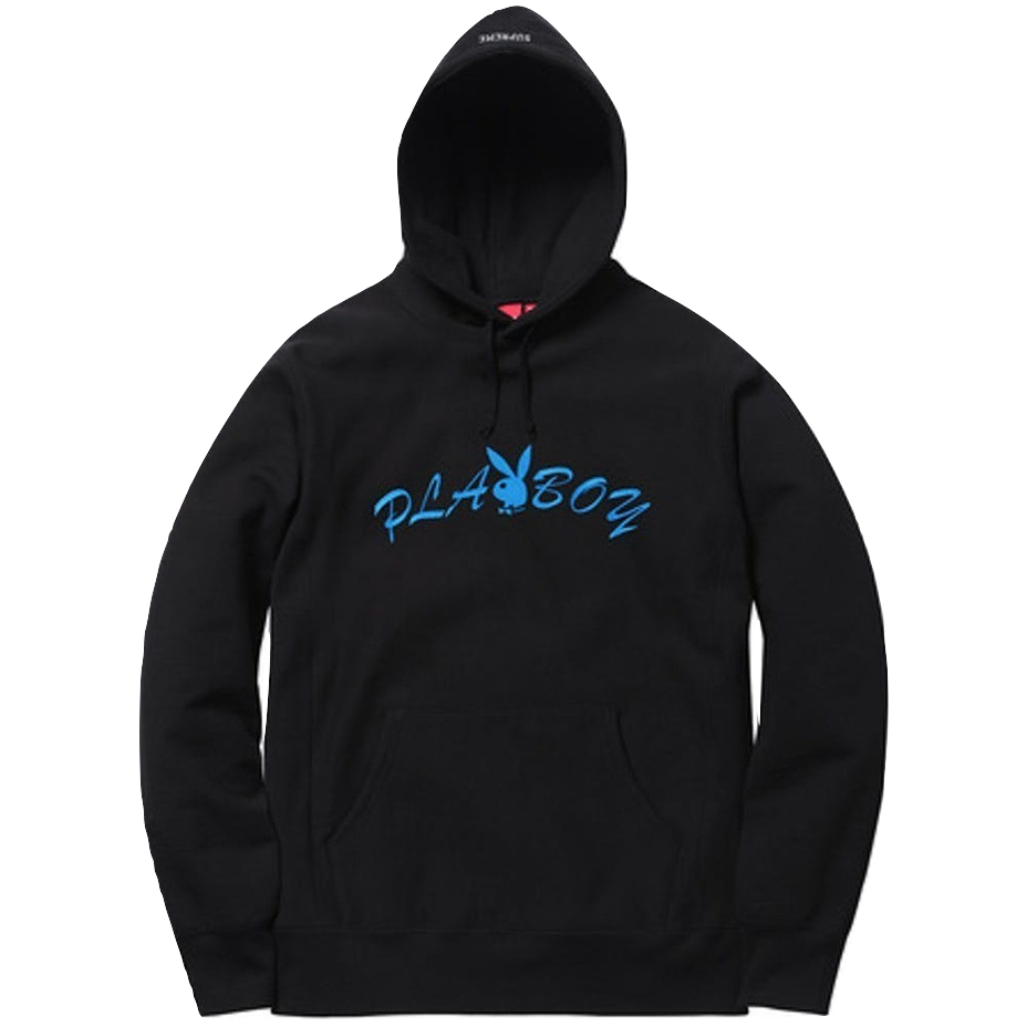 Supreme/Playboy Hooded Sweatshirt - Black