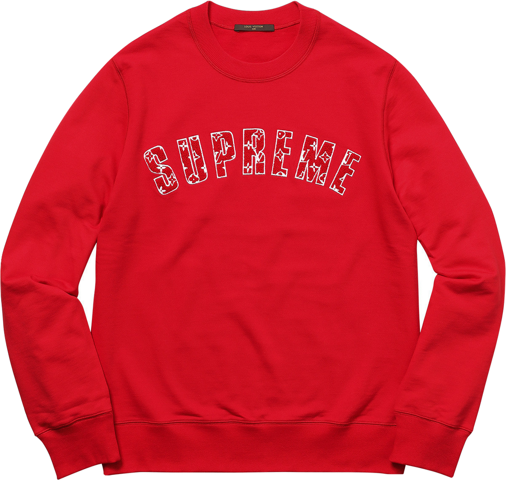 Authentic Louis Vuitton x Supreme Red Arc Logo Crewneck Pure cotton  sweatshirt for Sale in Gillette, WY - OfferUp