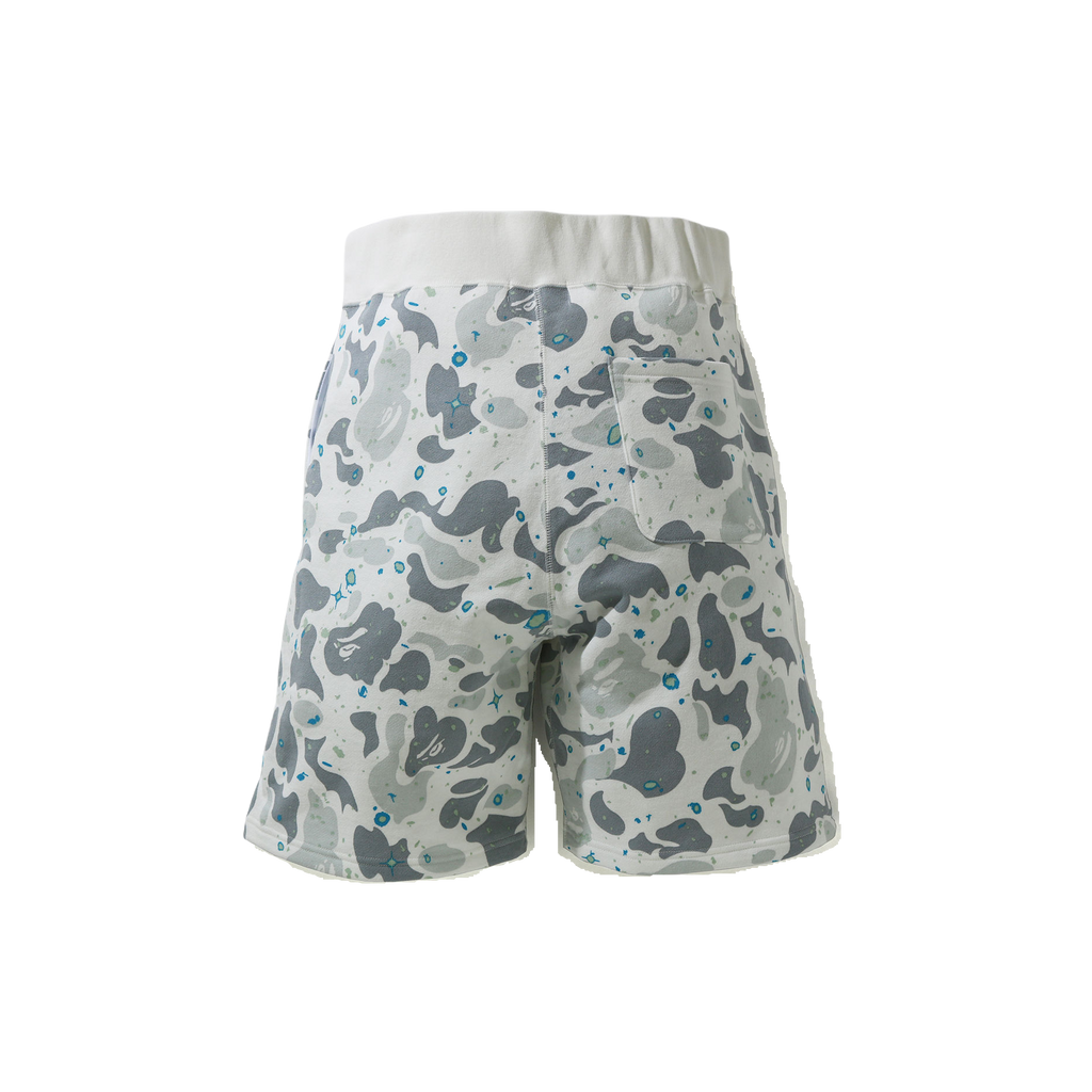 A Bathing Ape Shark Sweat Shorts - Space Camo – Grails SF