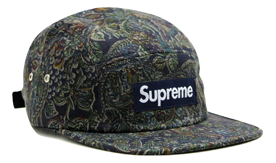 Supreme Paisley 5 Panel Camp Cap - Navy