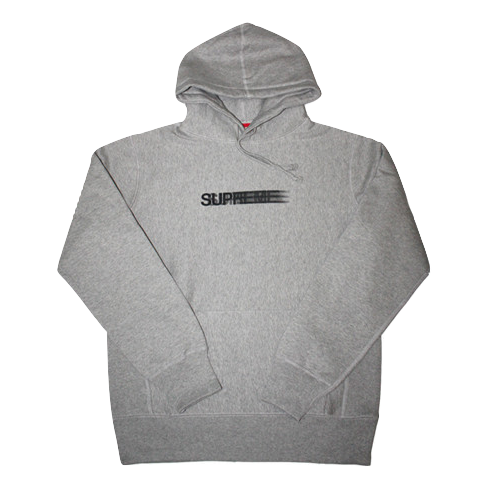 Supreme Motion Logo Hoodie - Heather Grey – Grails SF