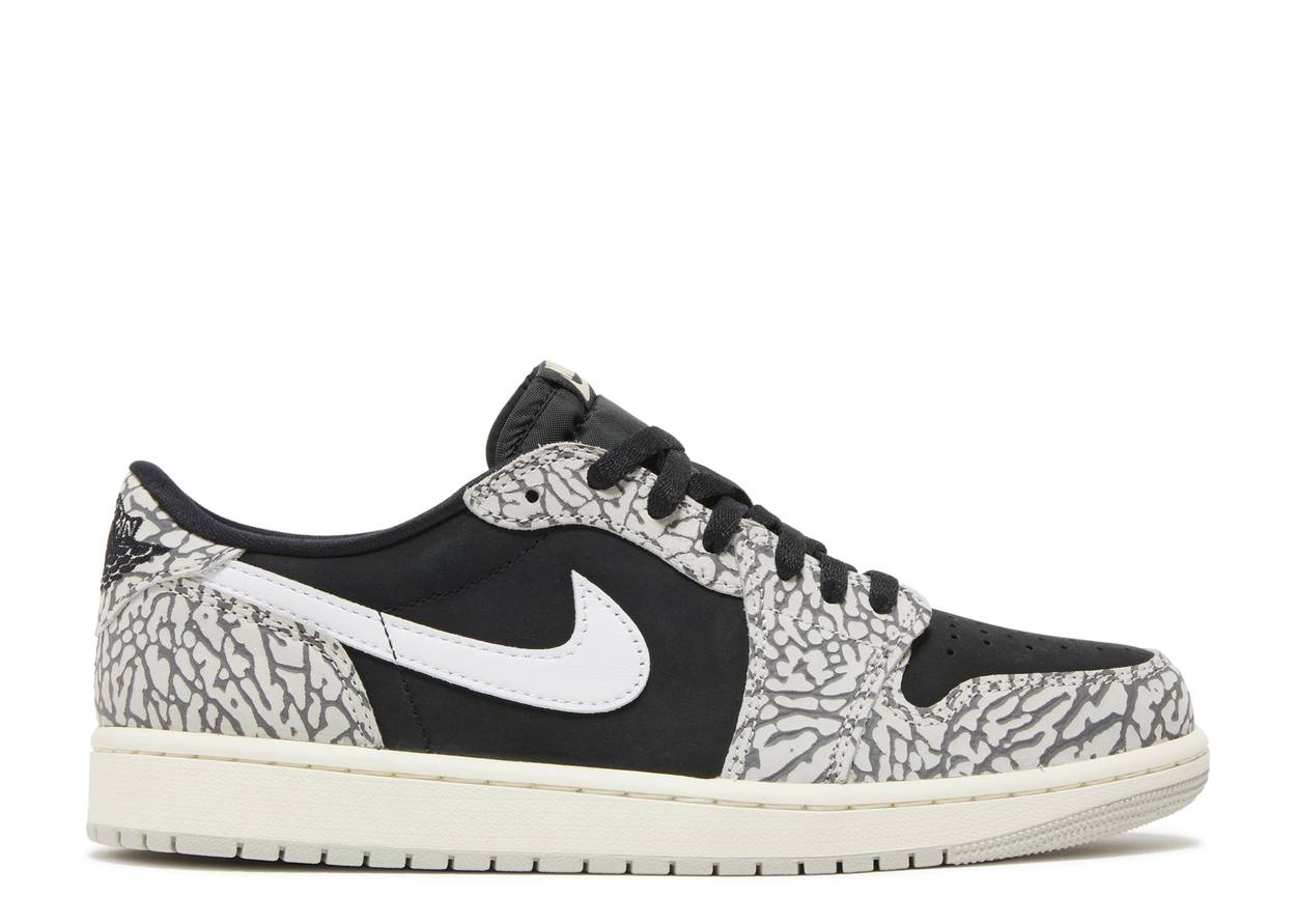 Air Jordan 1 Retro Low OG - Black Cement