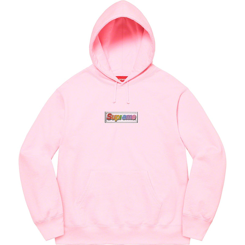 Supreme Pink Box Logo Hoodie