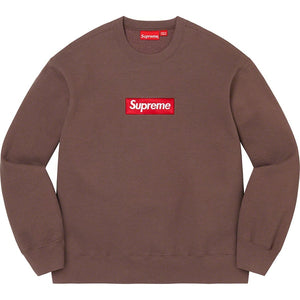 Supreme Box Logo Crewneck (FW22) - Umber