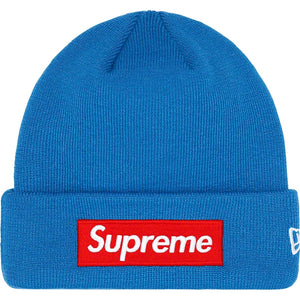 Supreme New Era Box Logo Beanie (FW22) - Blue