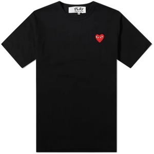 CDG Play Heart Tee - Black - Used