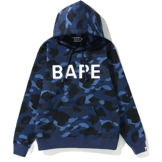 A Bathing Ape Color Camo Hoodie - Blue Camo - Used