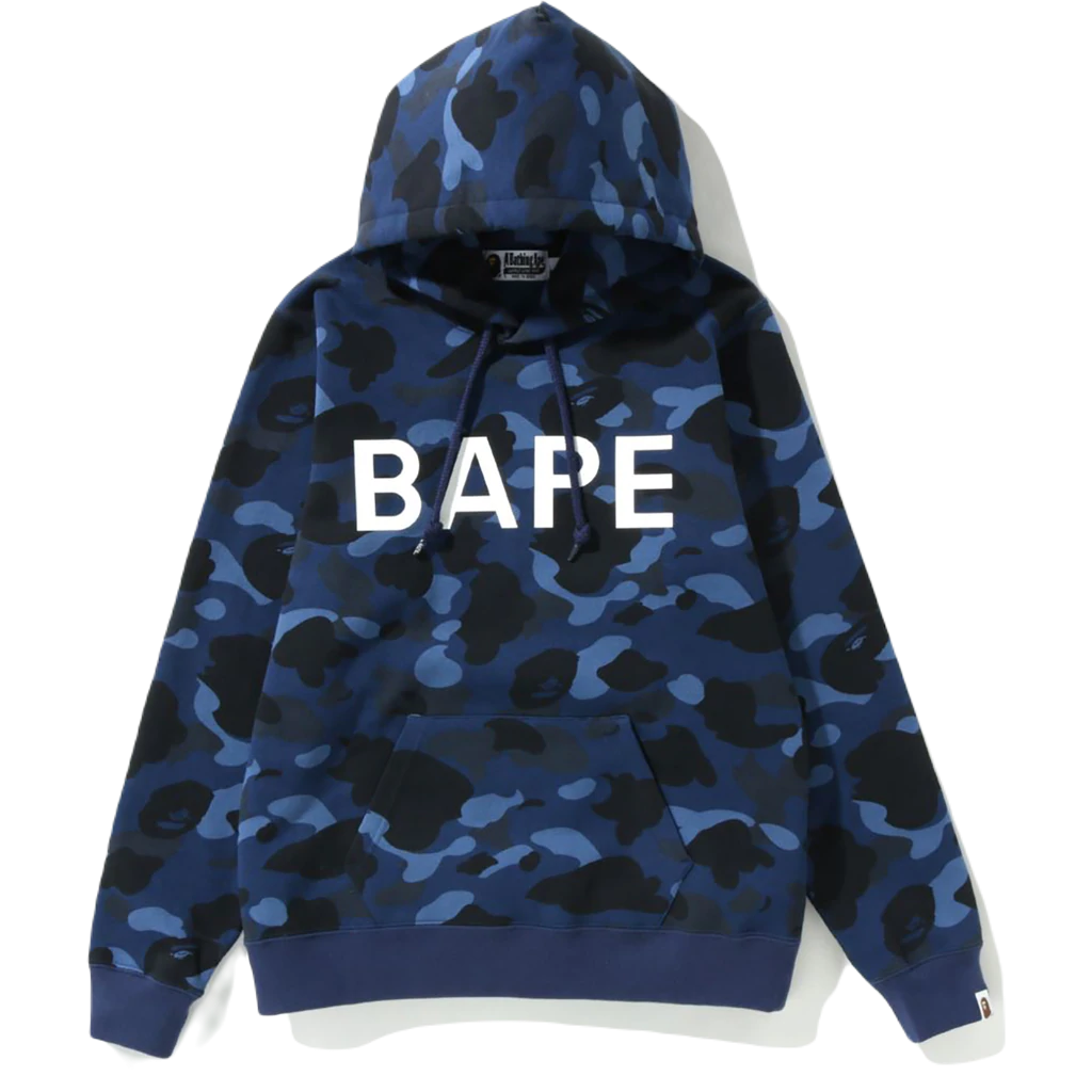 A Bathing Ape Color Camo Hoodie - Blue Camo - Used