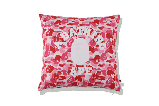 ABC Camo College Square Cushion - Pink