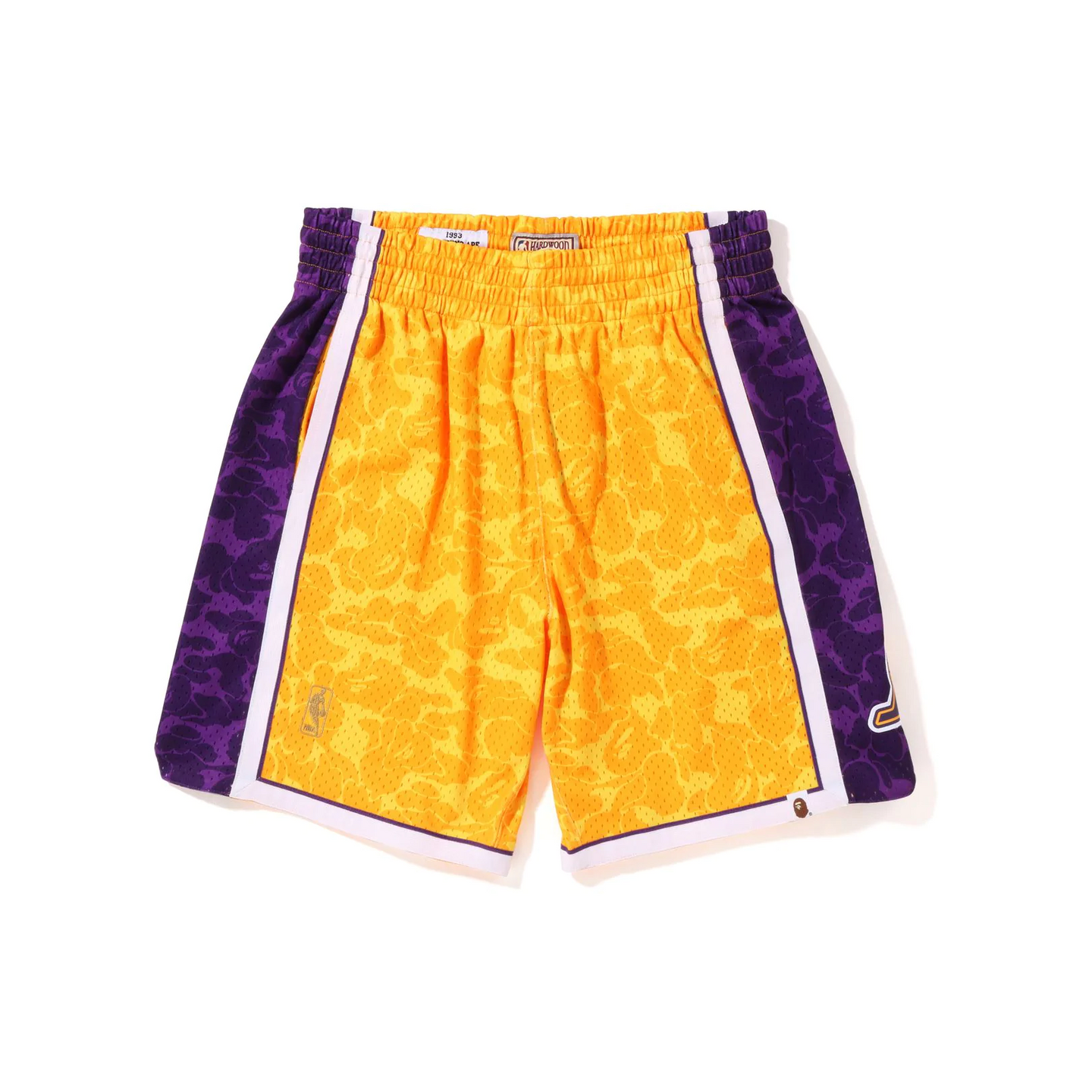 A Bathing Ape - Bape x Mitchell & Ness LA Lakers Jersey Shorts