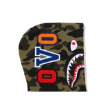 A Bathing Ape X OVO Ape Shark Zip Hoodie - Grey/Green