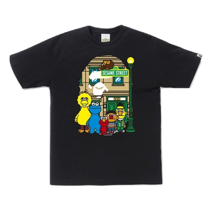 A Bathing Ape x Sesame Street Ape Head Tee - Black