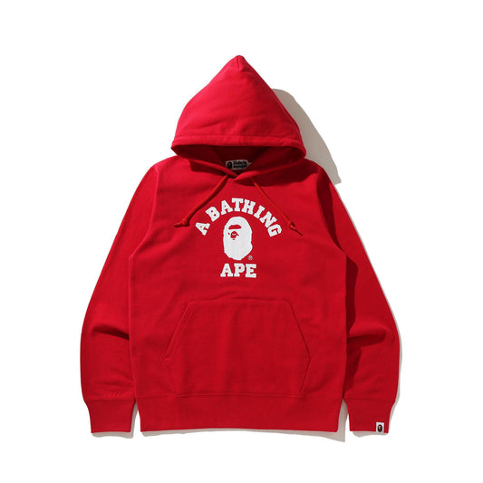 A Bathing Ape College Pullover Hoodie - Red