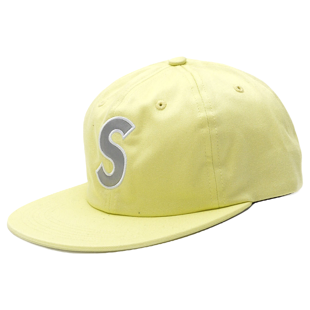 Supreme 3M Reflective S Logo 6-Panel Hat - Pale Lime - Used