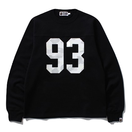 A Bathing Ape City Camo Glow In the Dark Football Crewneck - Black