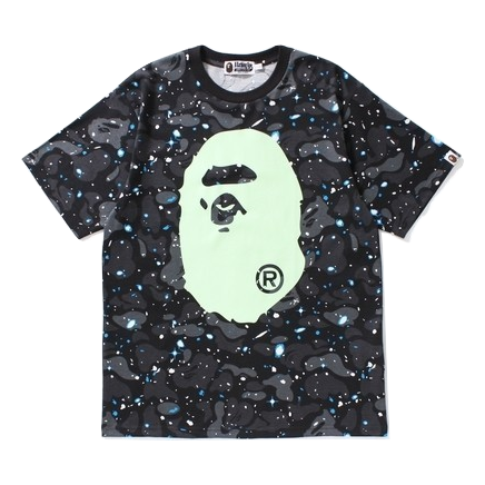 A Bathing Ape Big Ape Tee - Space Camo