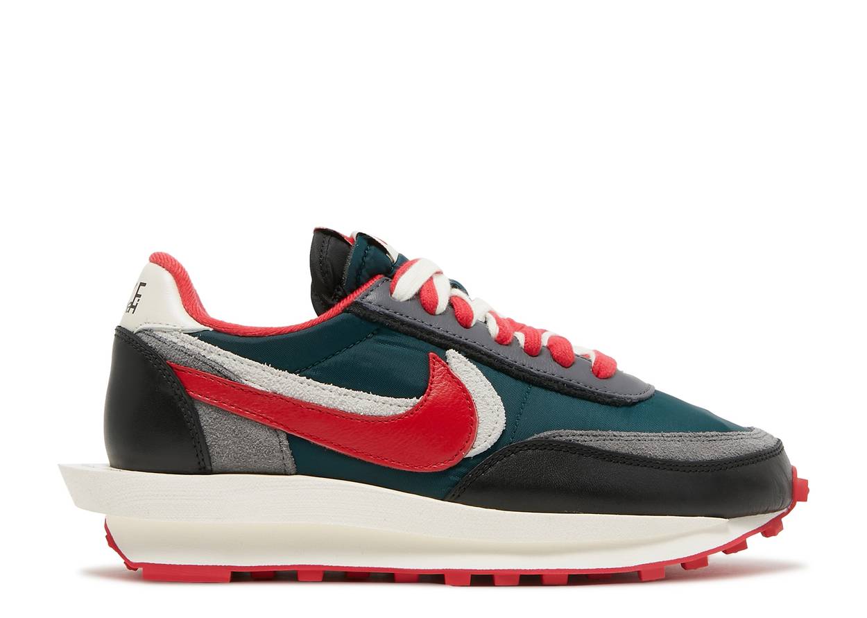 Nike LD Waffle / Sacai - Midnight Spruce University Red - Used