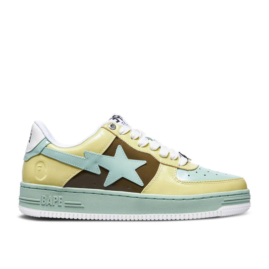 A Bathing Ape Bapesta Low M1 Patent 2022 - Brown X Beige