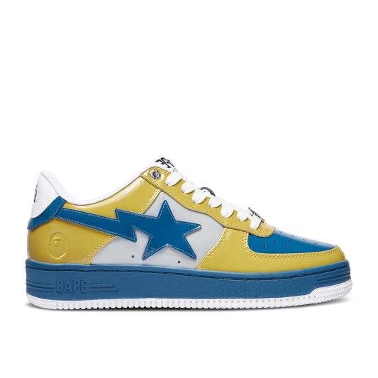 A Bathing Ape Bapesta Low M1 Patent 2022 - Gray x Yellow