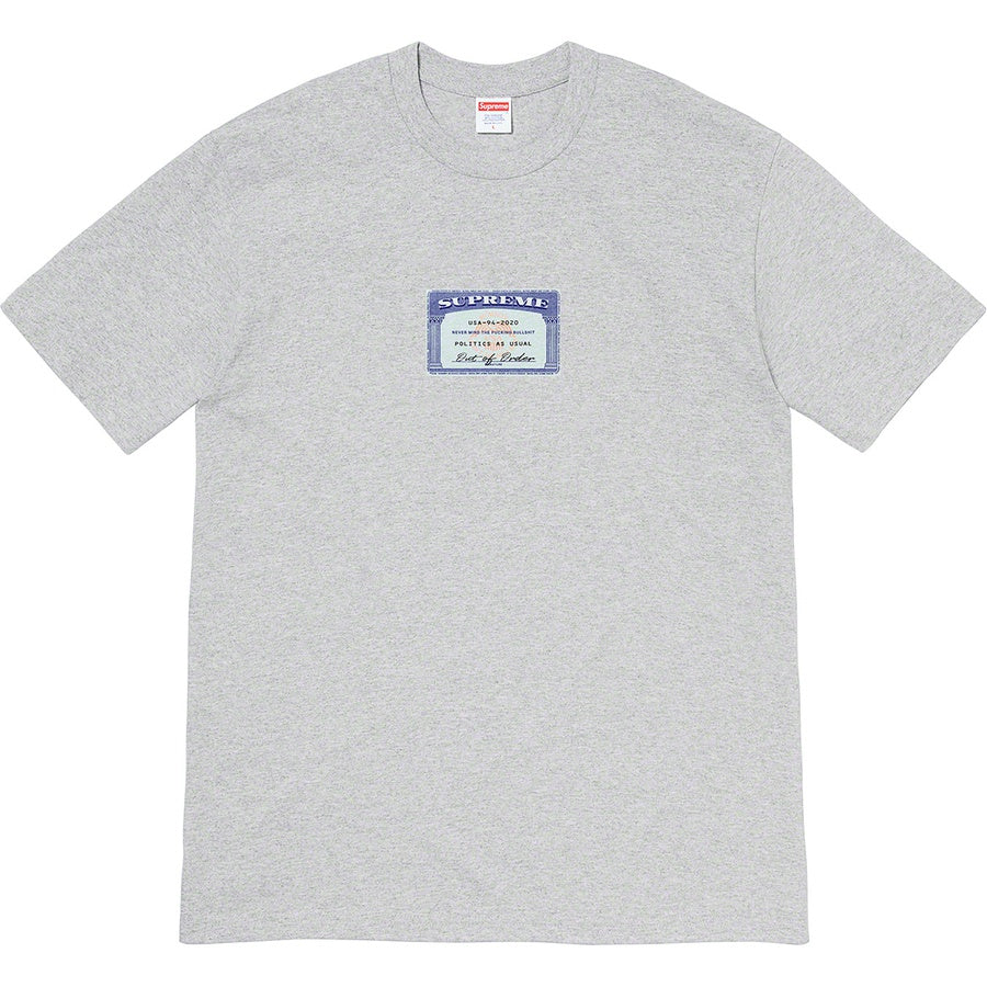 Supreme Social Tee - Heather Grey