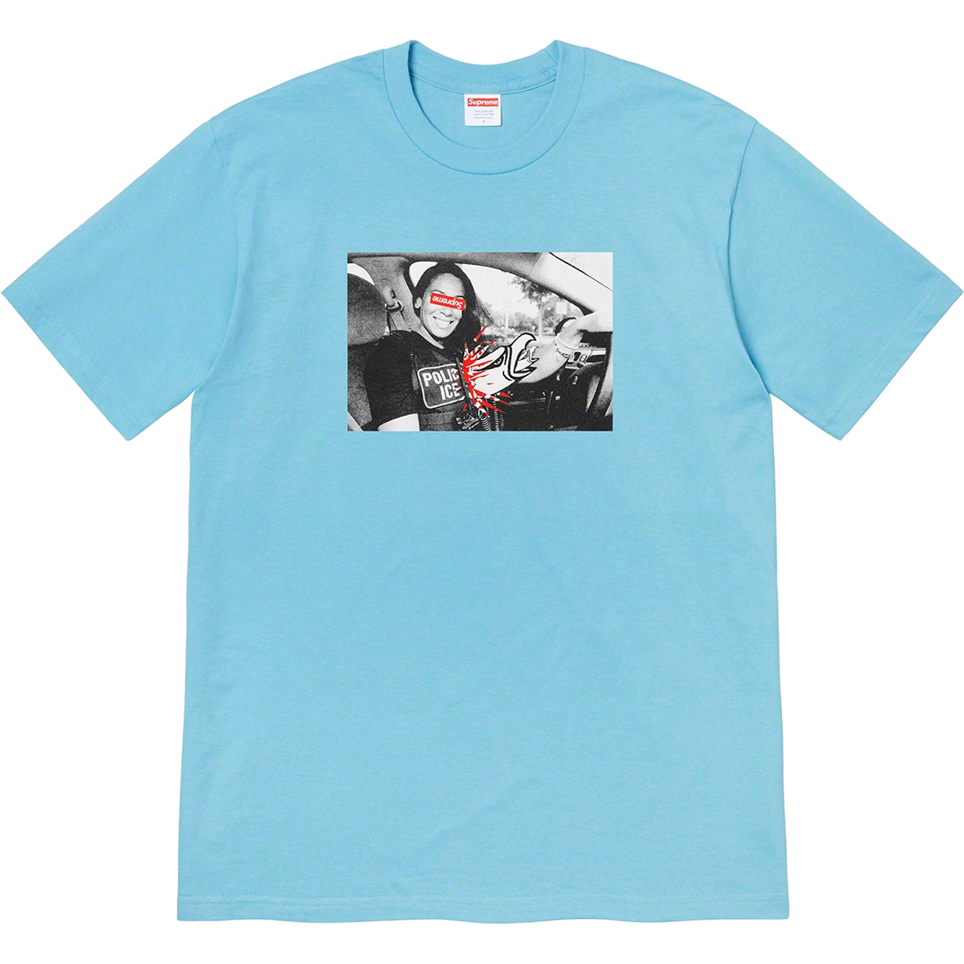 Supreme x ANTIHERO ICE Tee - Light Slate - Used