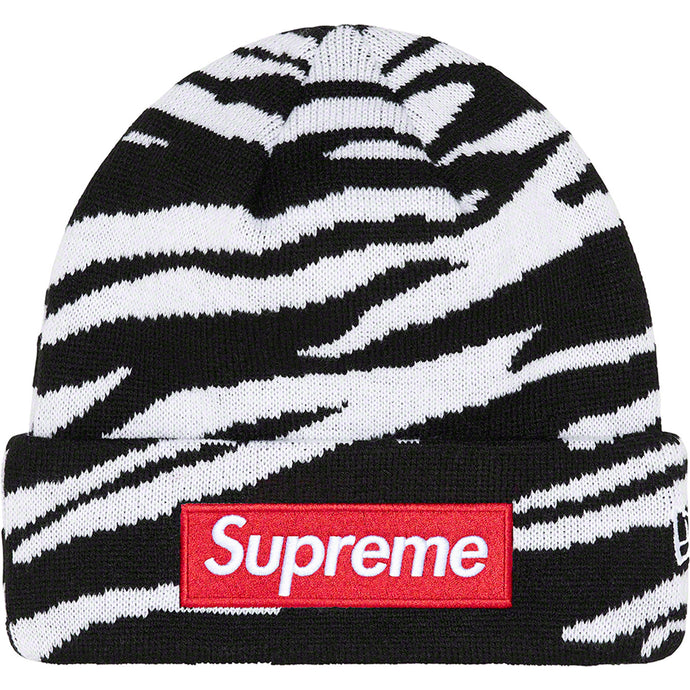 Supreme New Era Box Logo Beanie (FW22) - Zebra