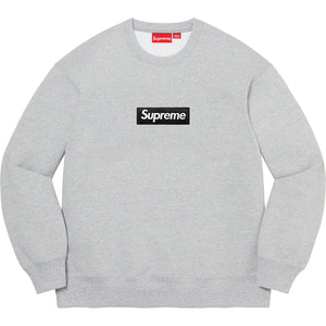 Supreme Box Logo Crewneck (FW22) - Heather Grey