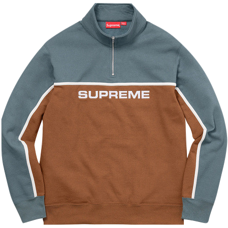 Supreme 2 -Tone Half Zip Sweatshirt – Grails SF