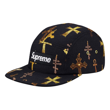 Supreme Crosses Camp Cap - Black - Used