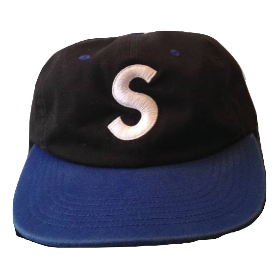 Supreme S Logo Leather Strap Hat - Black/Blue