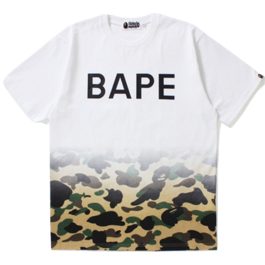 A Bathing Ape 1st Camo Gradation Tee - White/Yellow Camo