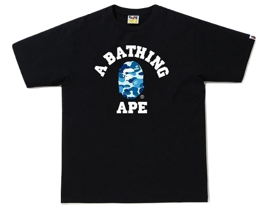 A Bathing Ape ABC College Tee - Black/ABC Blue Camo