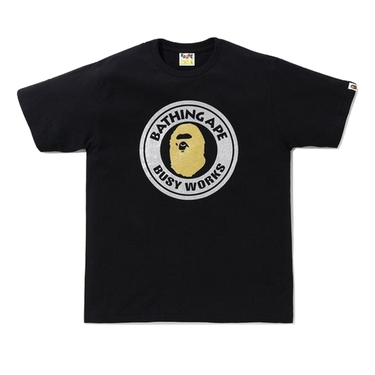 A Bathing Ape Glitter Busy Works Tee - Black