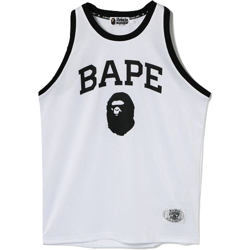 A Bathing Ape Jersey Tank Top - White