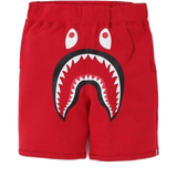 A Bathing Ape Shark Sweat Shorts - Red/Red Camo