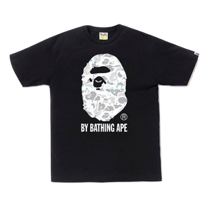 A Bathing Ape Space Camo By Bathing Tee - Black