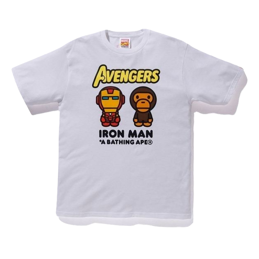 A Bathing Ape x Marvel Milo Iron Man Tee - White