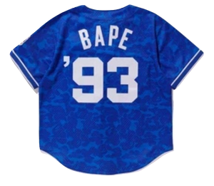 Bape x Mitchell & Ness Dodgers Jersey Blue