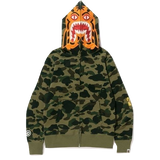 A Bathing Ape 1st Camo Tiger Full Zip Hoodie - Green