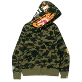 A Bathing Ape 1st Camo Tiger Full Zip Hoodie - Green